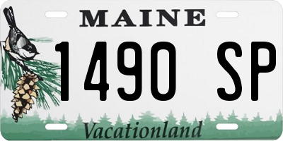 ME license plate 1490SP