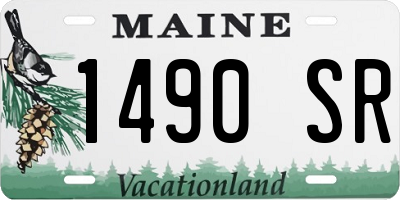 ME license plate 1490SR