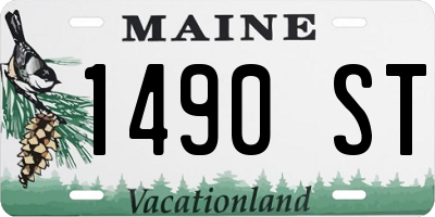 ME license plate 1490ST