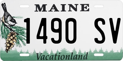 ME license plate 1490SV
