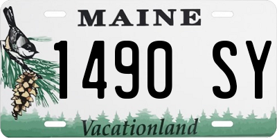 ME license plate 1490SY