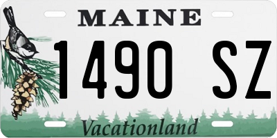 ME license plate 1490SZ