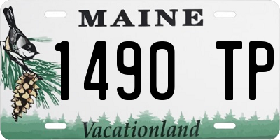ME license plate 1490TP