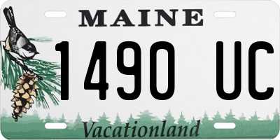 ME license plate 1490UC