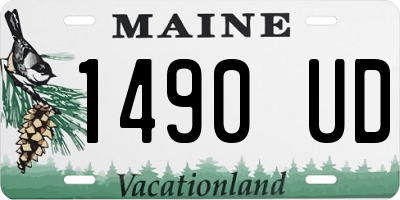 ME license plate 1490UD