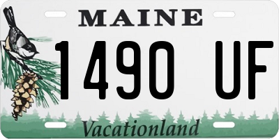 ME license plate 1490UF