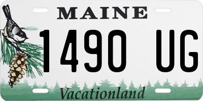 ME license plate 1490UG