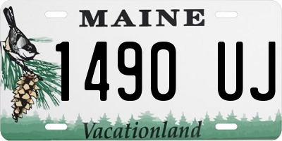 ME license plate 1490UJ