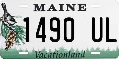 ME license plate 1490UL