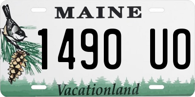 ME license plate 1490UO
