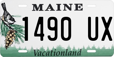 ME license plate 1490UX