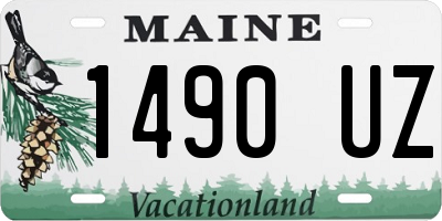 ME license plate 1490UZ