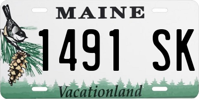 ME license plate 1491SK