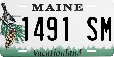 ME license plate 1491SM