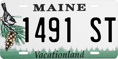 ME license plate 1491ST