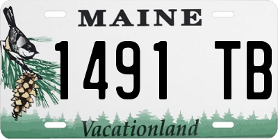 ME license plate 1491TB