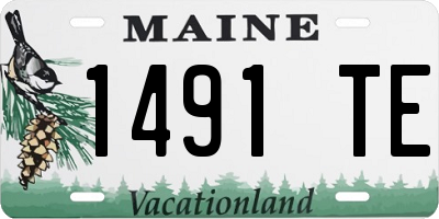 ME license plate 1491TE