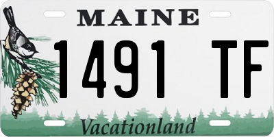 ME license plate 1491TF