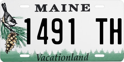ME license plate 1491TH