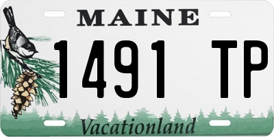 ME license plate 1491TP