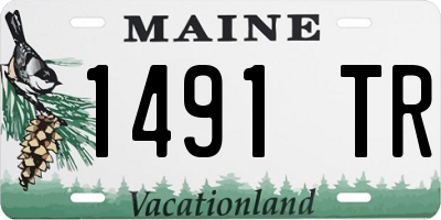 ME license plate 1491TR