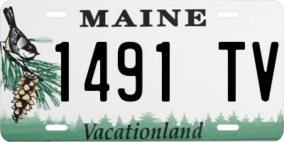 ME license plate 1491TV