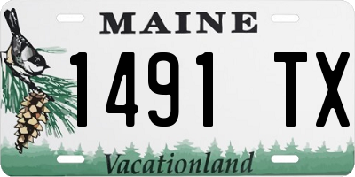 ME license plate 1491TX