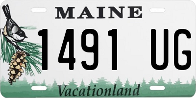 ME license plate 1491UG