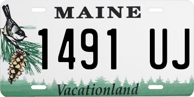 ME license plate 1491UJ