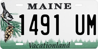 ME license plate 1491UM