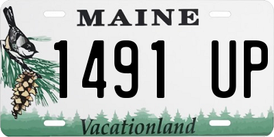 ME license plate 1491UP