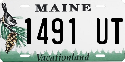 ME license plate 1491UT