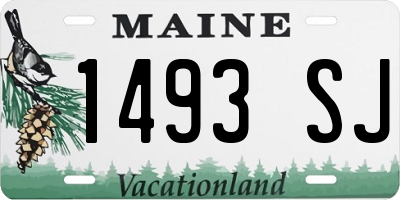 ME license plate 1493SJ
