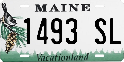 ME license plate 1493SL