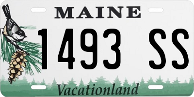 ME license plate 1493SS