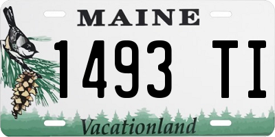 ME license plate 1493TI