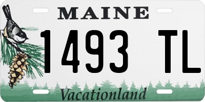 ME license plate 1493TL
