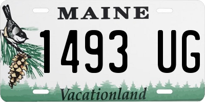 ME license plate 1493UG