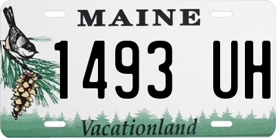 ME license plate 1493UH