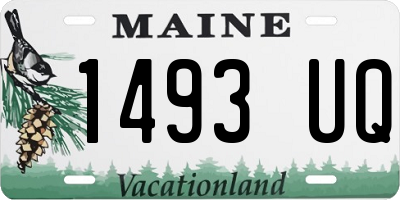 ME license plate 1493UQ