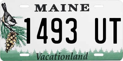 ME license plate 1493UT