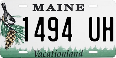 ME license plate 1494UH