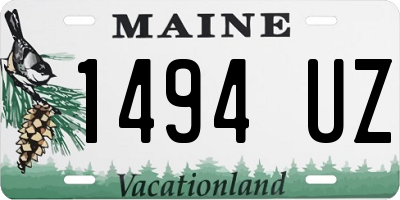 ME license plate 1494UZ