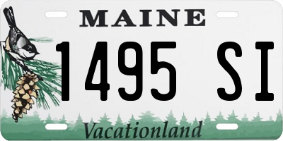 ME license plate 1495SI