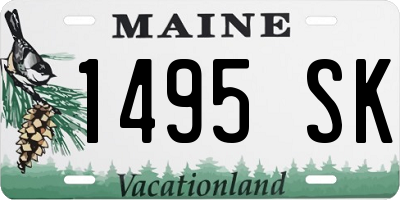 ME license plate 1495SK