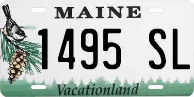 ME license plate 1495SL