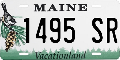 ME license plate 1495SR