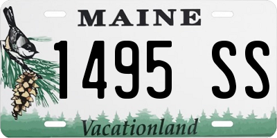 ME license plate 1495SS