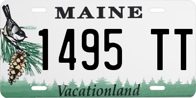 ME license plate 1495TT