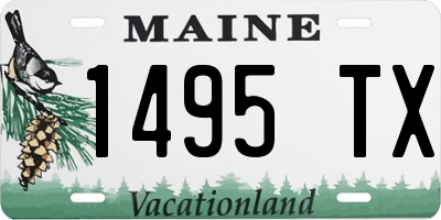 ME license plate 1495TX